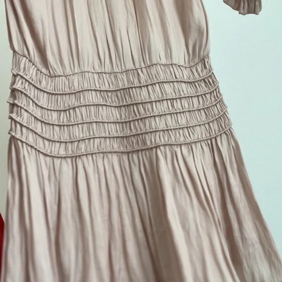 ULLA JOHNSON Olga satin drop waist dress - Picture 6 of 6